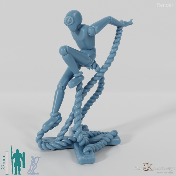 Animierte Marionette - Springend