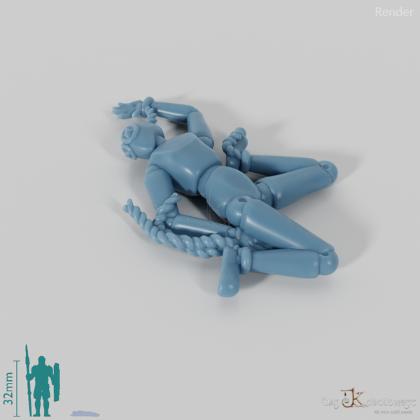 Animierte Marionette - Liegend