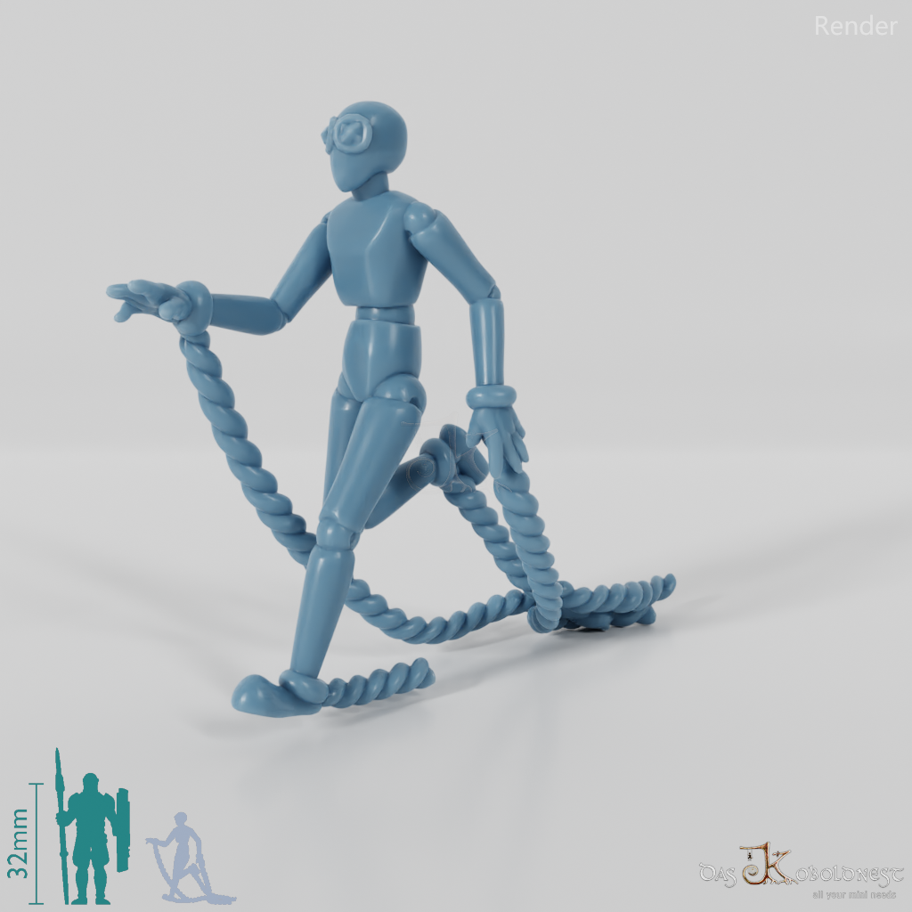 Animierte Marionette - Rennend 01