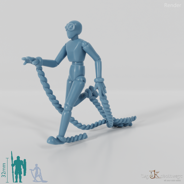 Animierte Marionette - Rennend 01