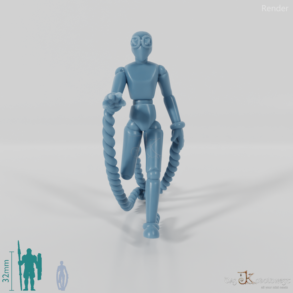 Animierte Marionette - Rennend 01