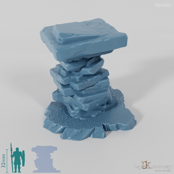 Gestapelte Steintafeln