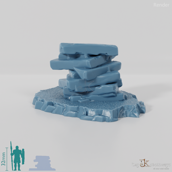 Gestapelte Steintafeln