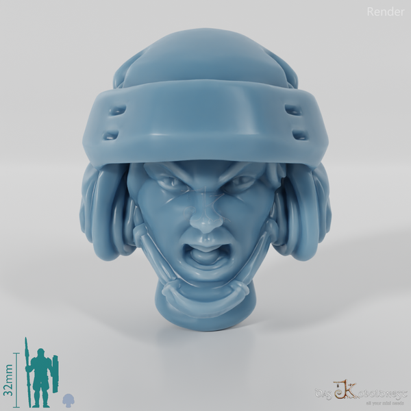 Frauenkopf - SciFi Special Forces (Wütend)