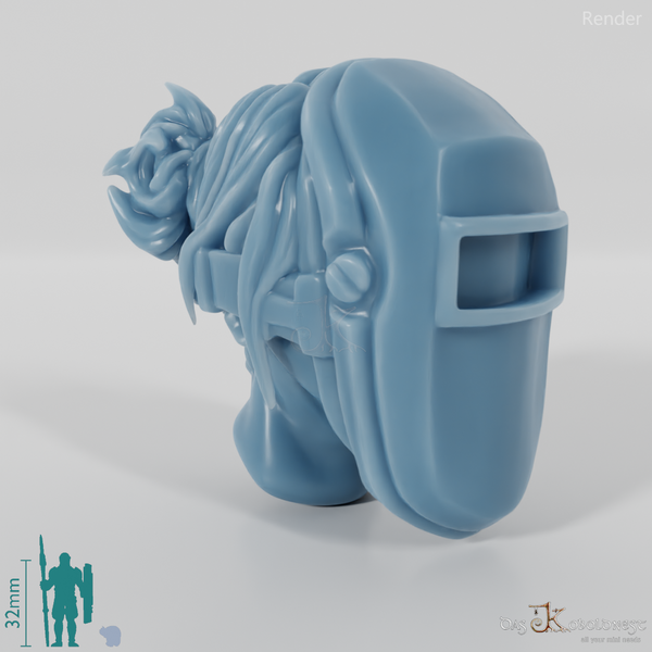 Frauenkopf - SciFi Schweißhelm 1