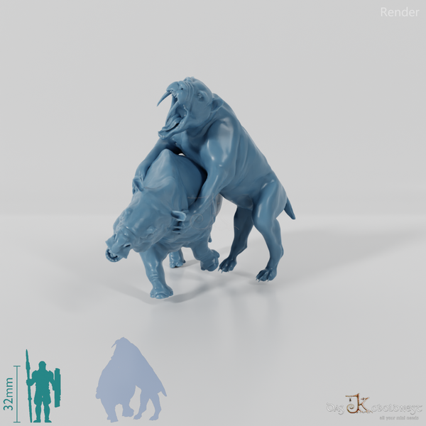 Smilodon populator 06 (mit Beute) - JJP