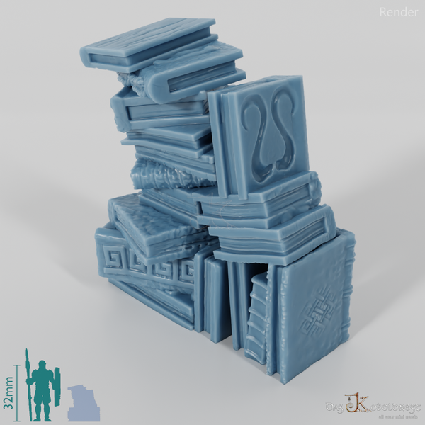 Buch - Hoher Bücherstapel 04