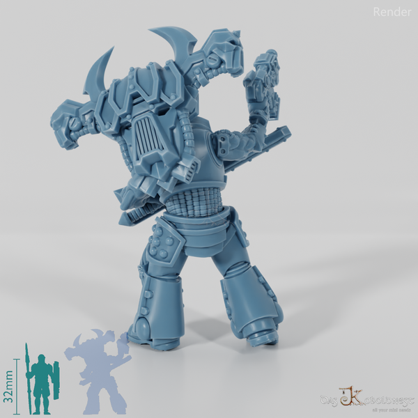 Void Blessed Soldiers - Savage Gladiator mit Kettenschwert und Pistole 05