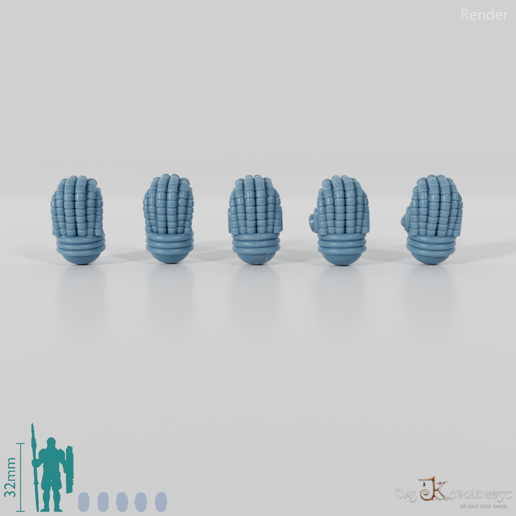 Void Blessed Soldiers - Savage Gladiator Köpfe Komplettset