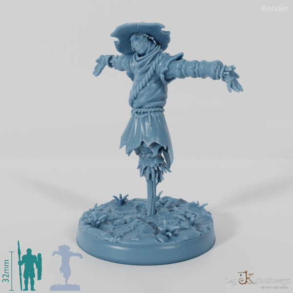 Zerschlissene Vogelscheuche