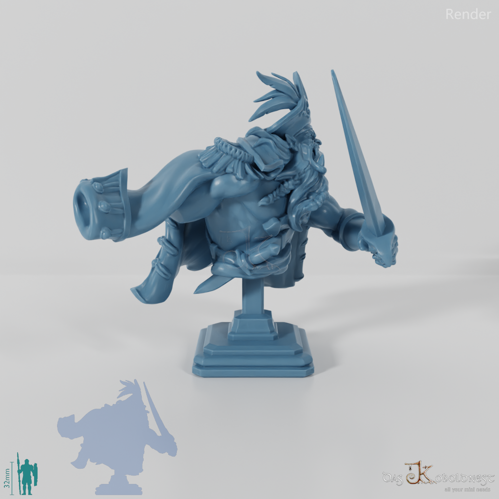 Büste - Roar, vernarbter Orkpirat