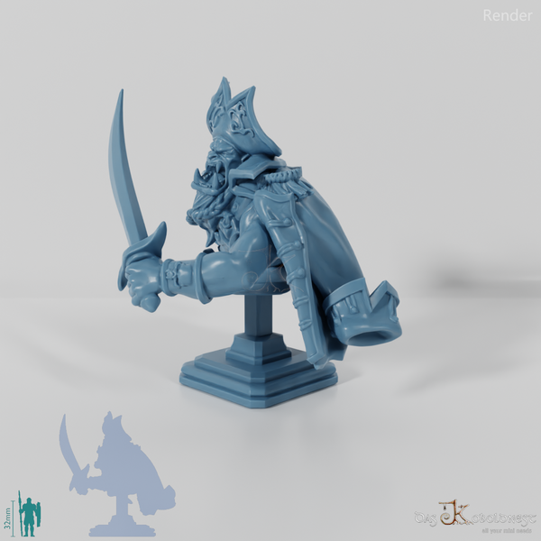 Büste - Roar, vernarbter Orkpirat