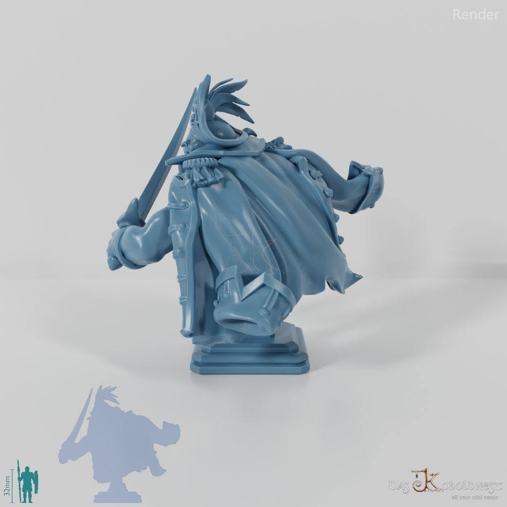 Büste - Roar, vernarbter Orkpirat