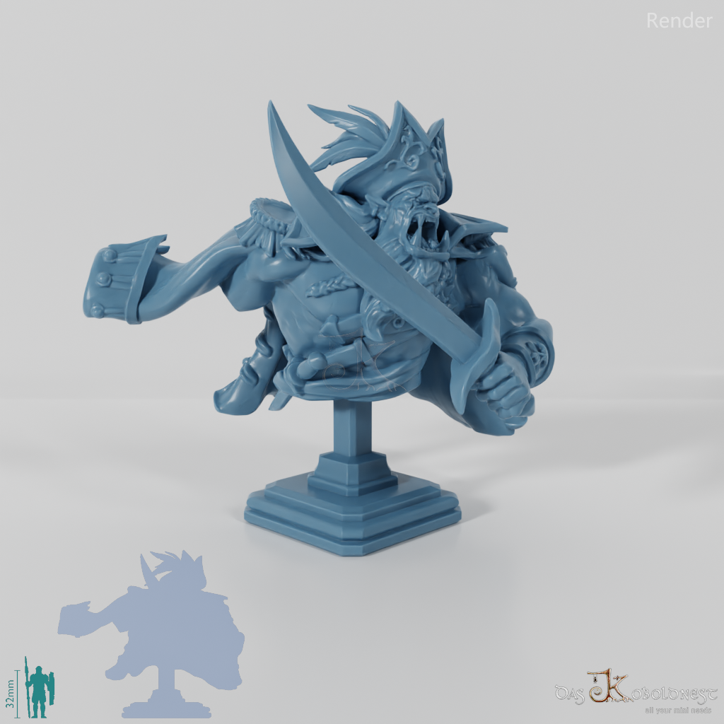 Büste - Roar, vernarbter Orkpirat