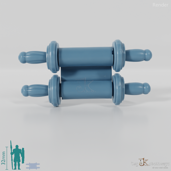 Buch - Aufgerollte Schriftrolle 01