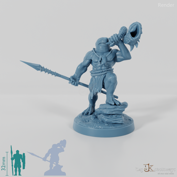 Haivolk-Speerkämpfer - Hornbläser