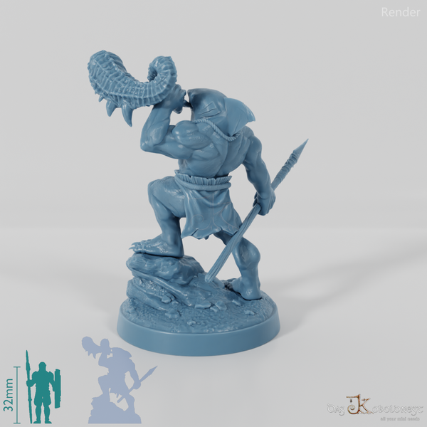 Haivolk-Speerkämpfer - Hornbläser