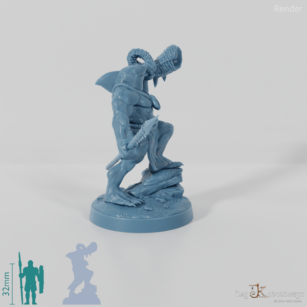 Haivolk-Speerkämpfer - Hornbläser