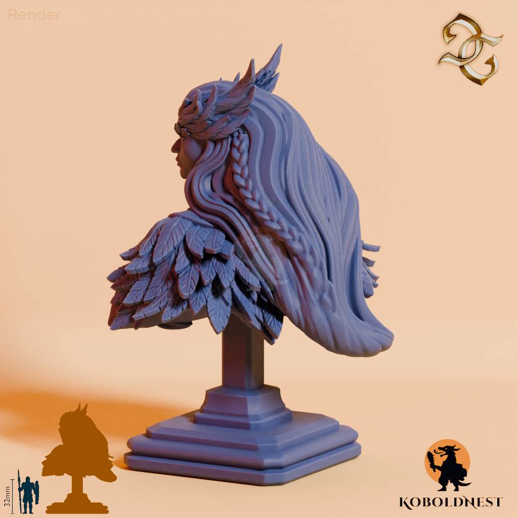 Büste - Sirsha, Ruferin der Wildeulen