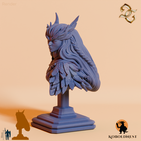 Büste - Sirsha, Ruferin der Wildeulen