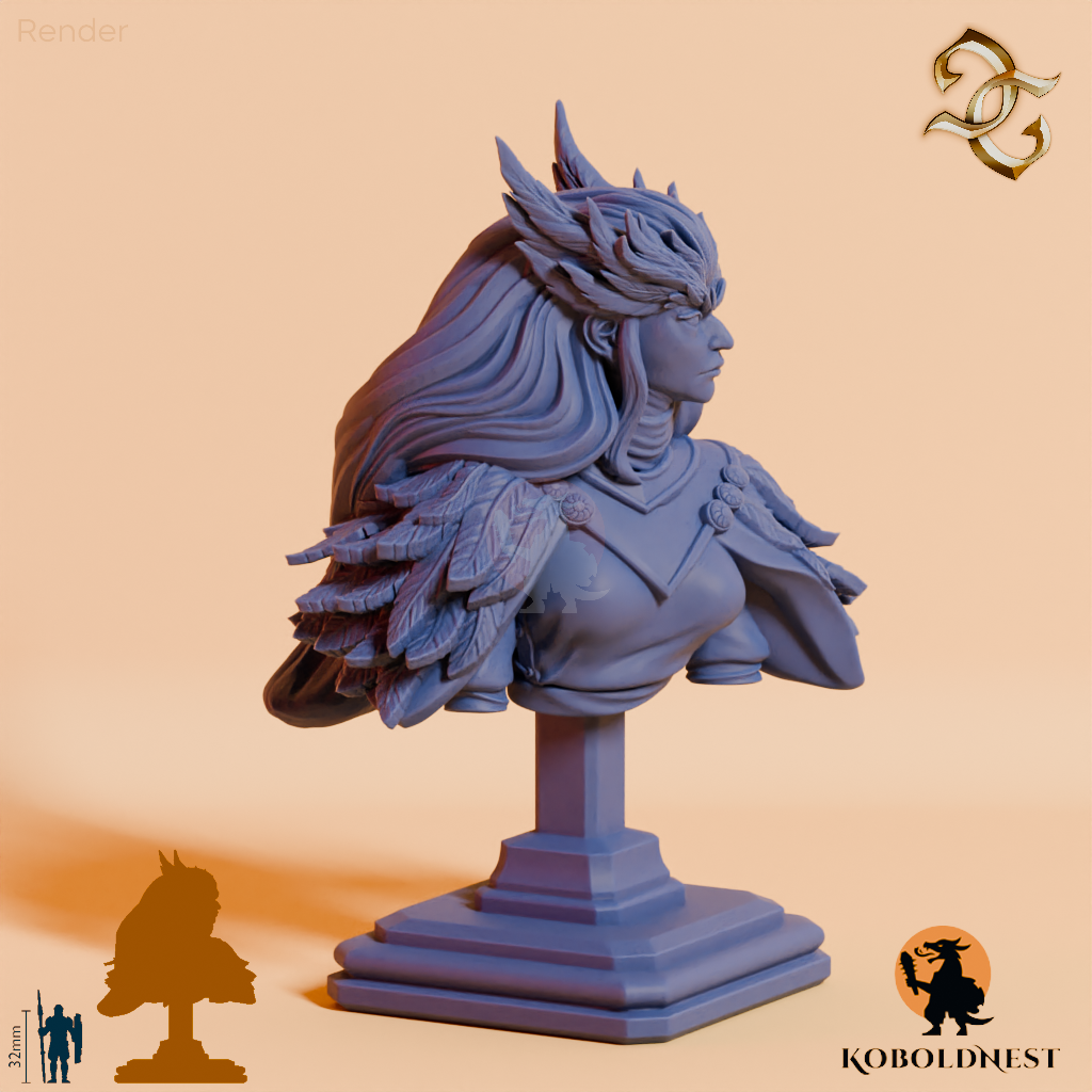 Büste - Sirsha, Ruferin der Wildeulen