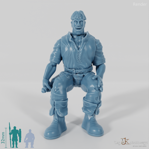 City dweller - resident, sitting 03
