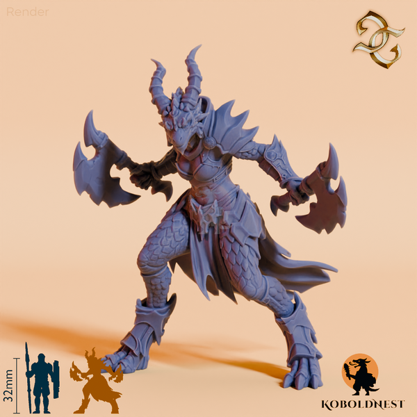 Skara Ashfang, Drachenvolk-Kriegerin