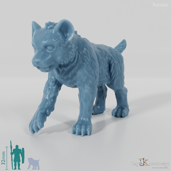 Smilodon 09 (Jungtier) - StoneAxe Miniatures