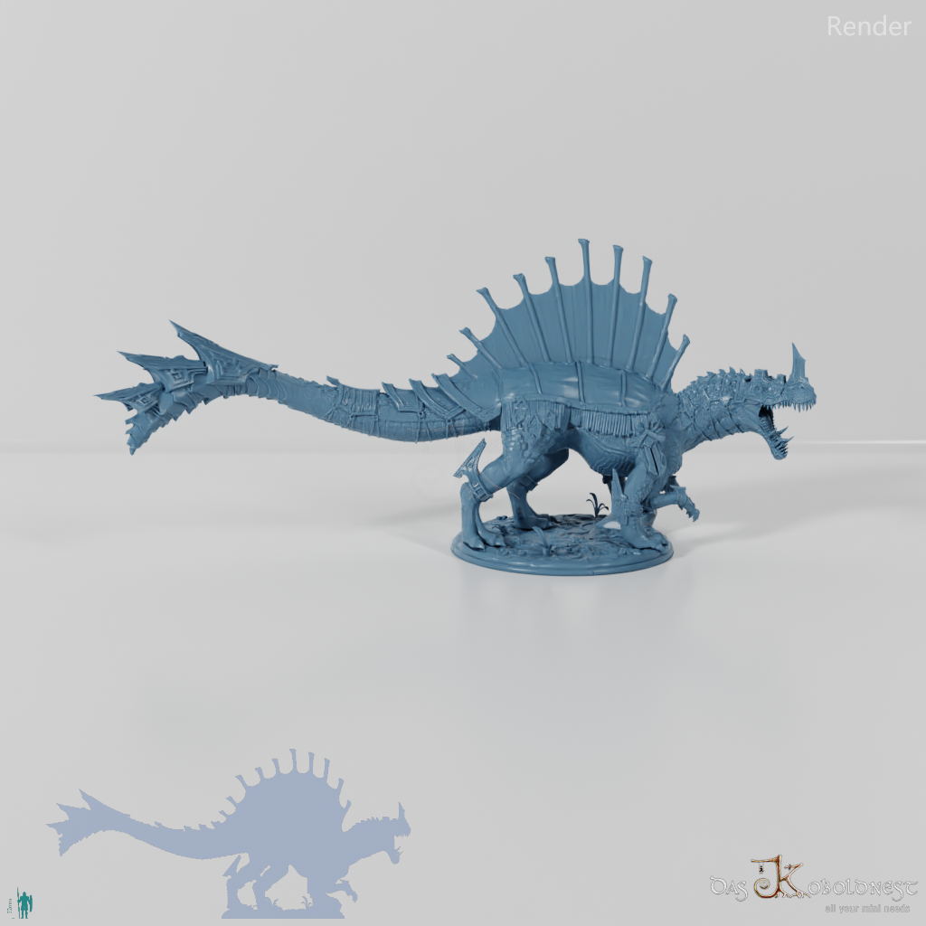 Monströses Spinodon mit Rüstung