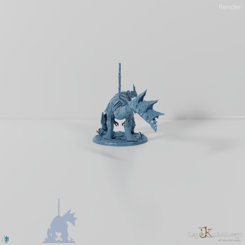 Monströses Spinodon mit Rüstung