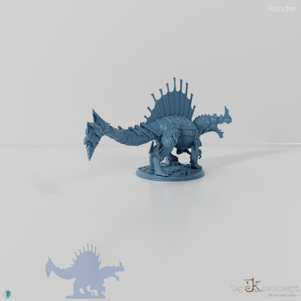 Monströses Spinodon mit Rüstung