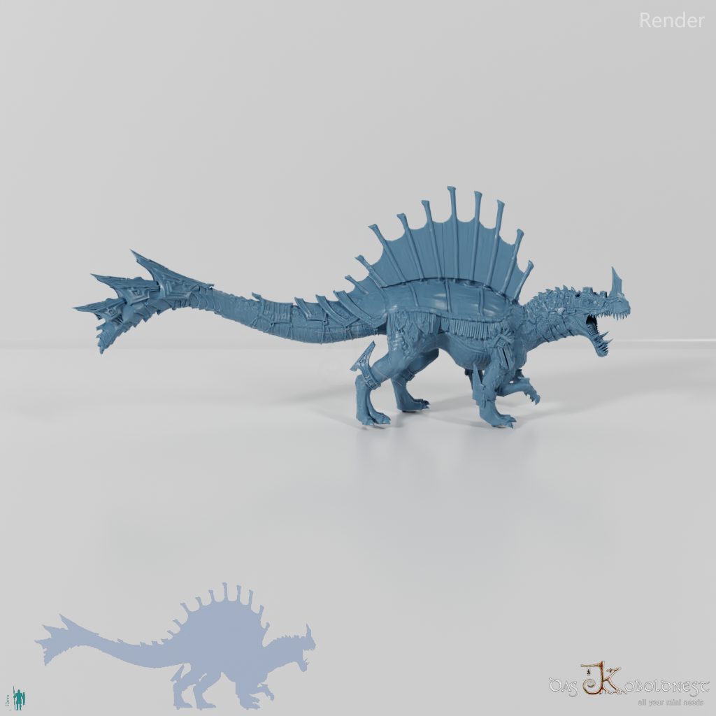 Monströses Spinodon mit Rüstung