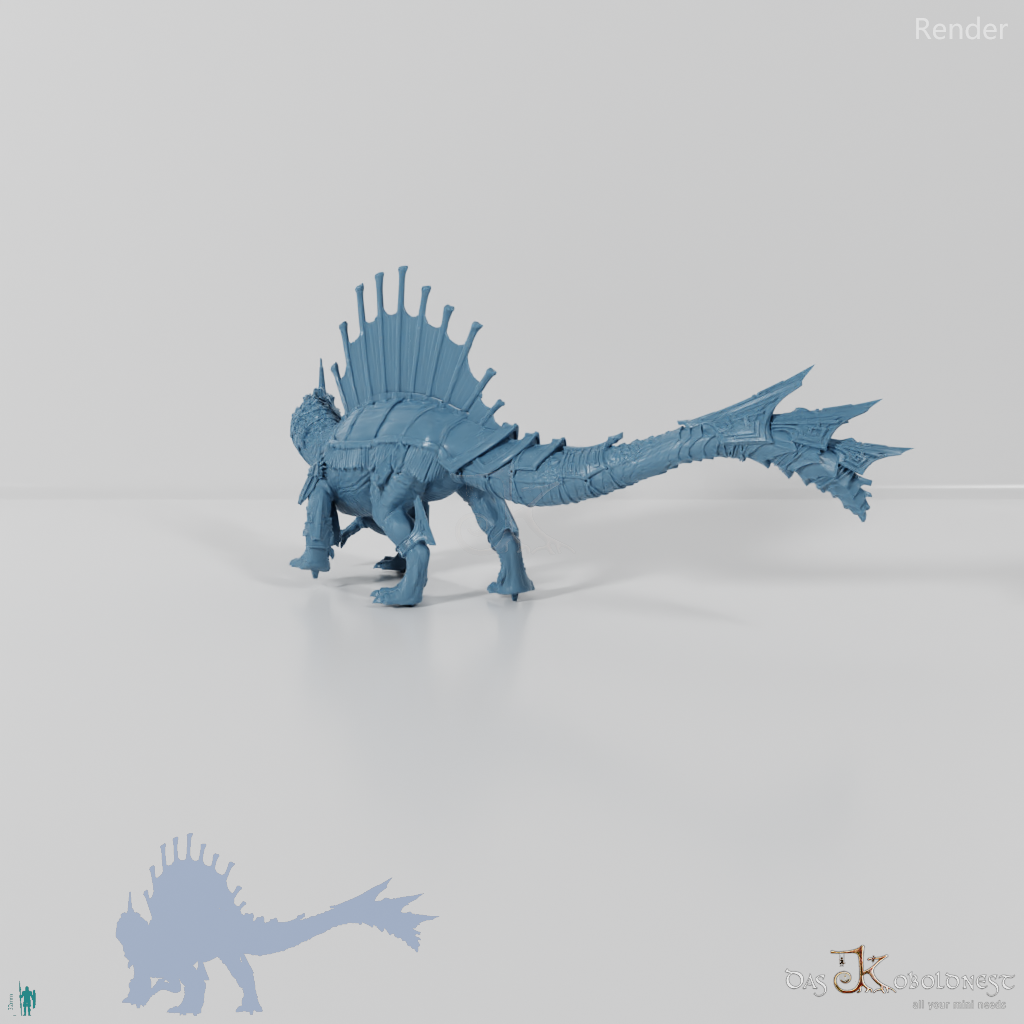 Monströses Spinodon mit Rüstung