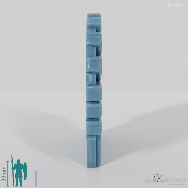 Halblinghöhlenfenster - Kleines Fenster mit Steinrahmen 01