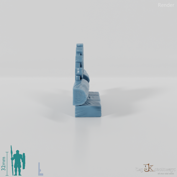 Halblinghöhlenfenster - Kleines Fenster mit Steinrahmen 04