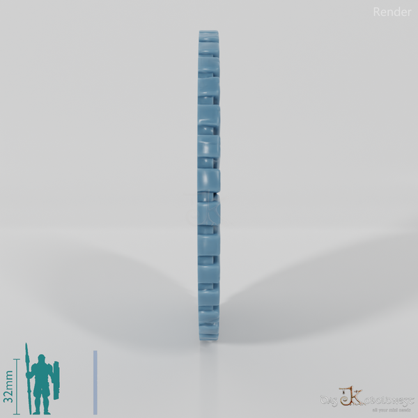 Halblinghöhlentür - Tür mit Steinrahmen 02