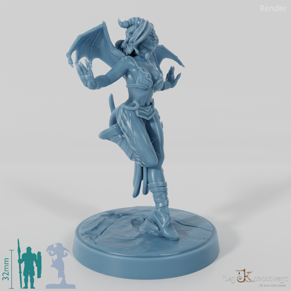 Bellacina, Verführerischer Sukkubus in Teufelskostüm