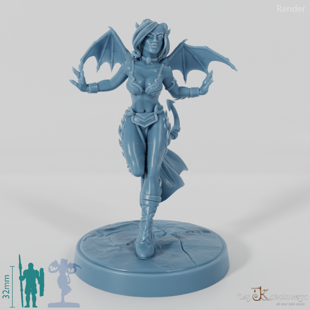 Bellacina, Verführerischer Sukkubus in Teufelskostüm