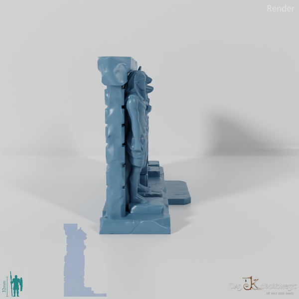 Ägyptische Tempelfassade