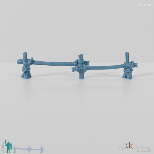 Zaun - Grober Holzzaun