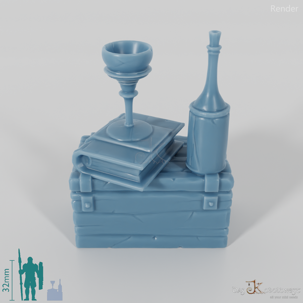 Kiste - Vollgestellte Holzbox