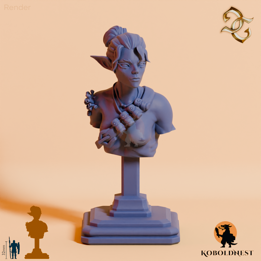 Büste - Thalassa, Sirene des Abgrunds