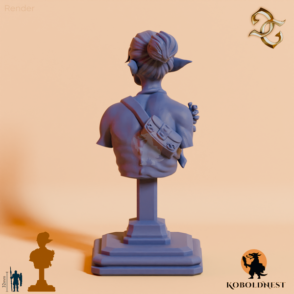 Büste - Thalassa, Sirene des Abgrunds