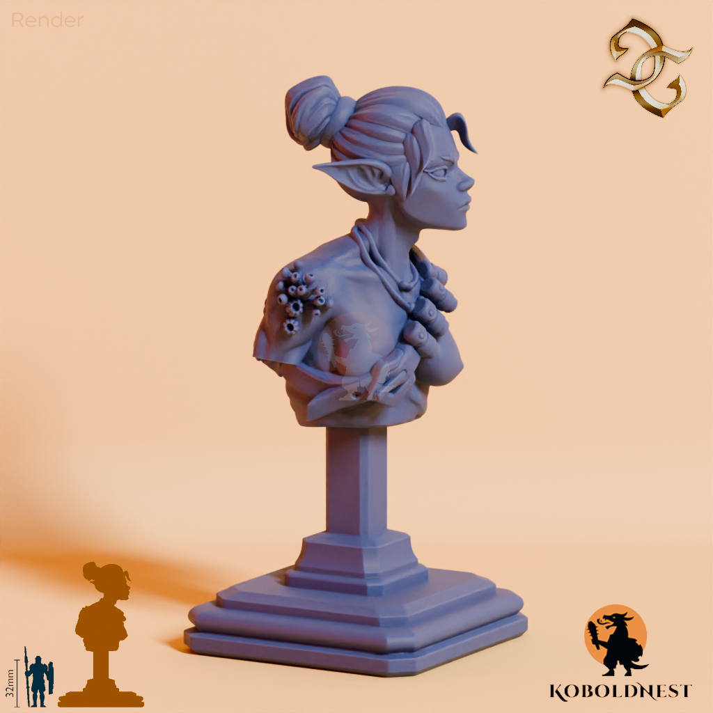 Büste - Thalassa, Sirene des Abgrunds