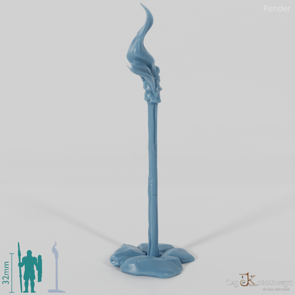 Fackel - Brennende Standfackel 02