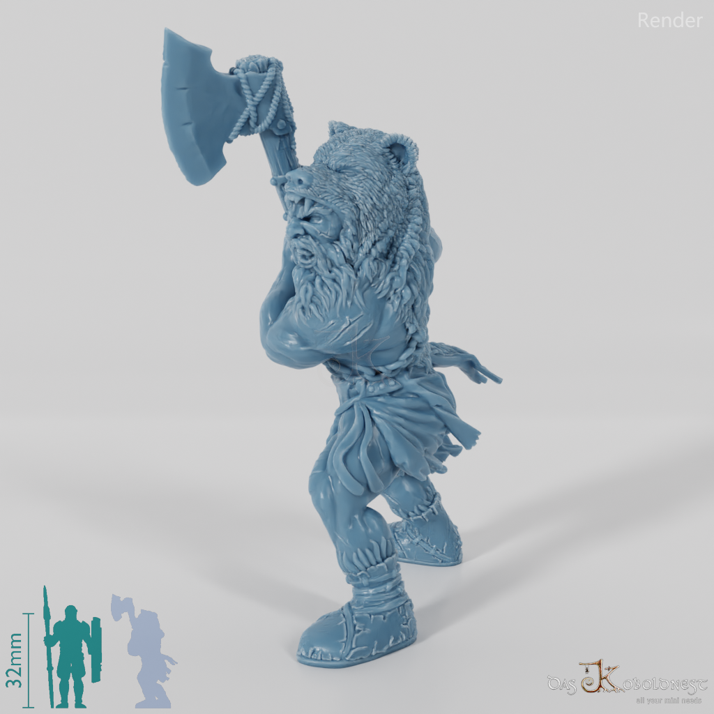 Nordischer Berserker des Bärentotems (Axt)