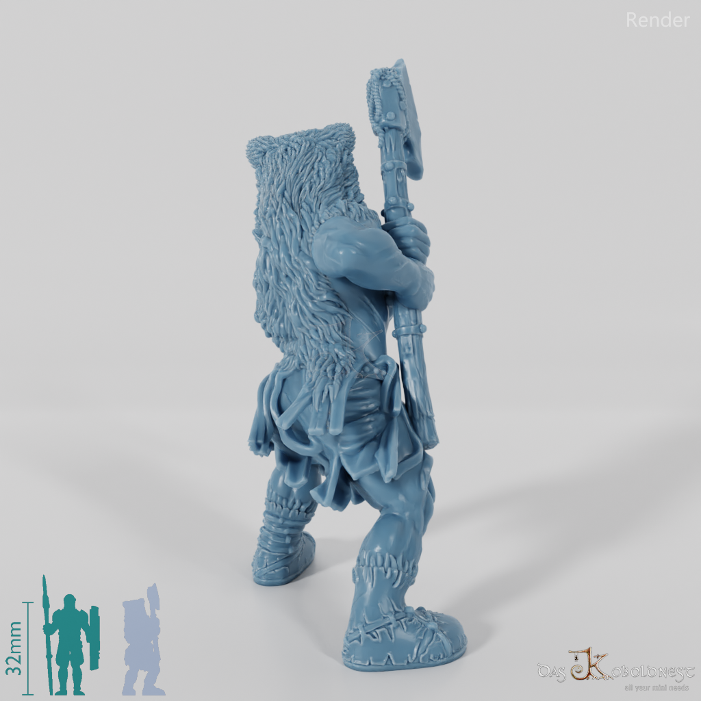 Nordischer Berserker des Bärentotems (Axt)