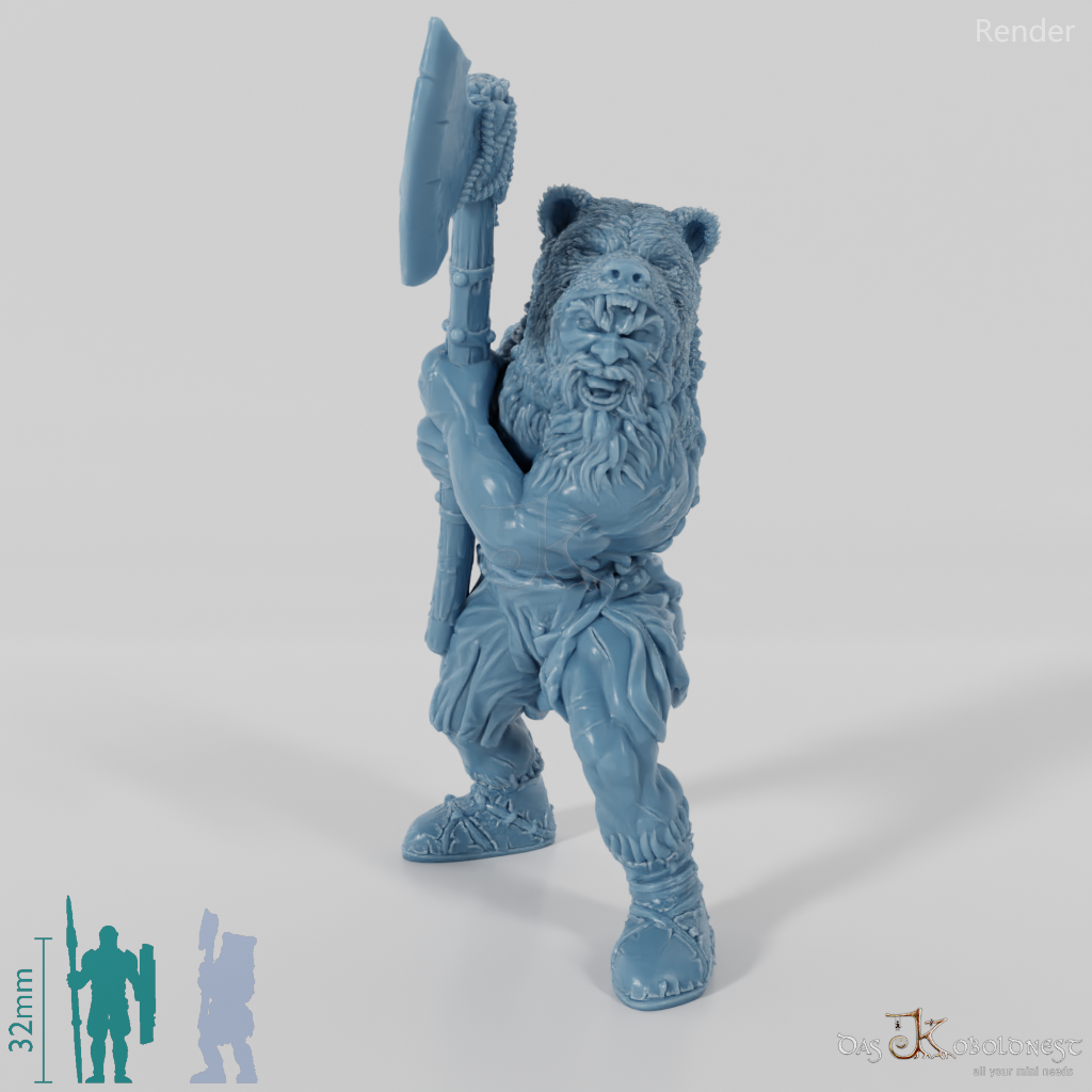 Nordischer Berserker des Bärentotems (Axt)