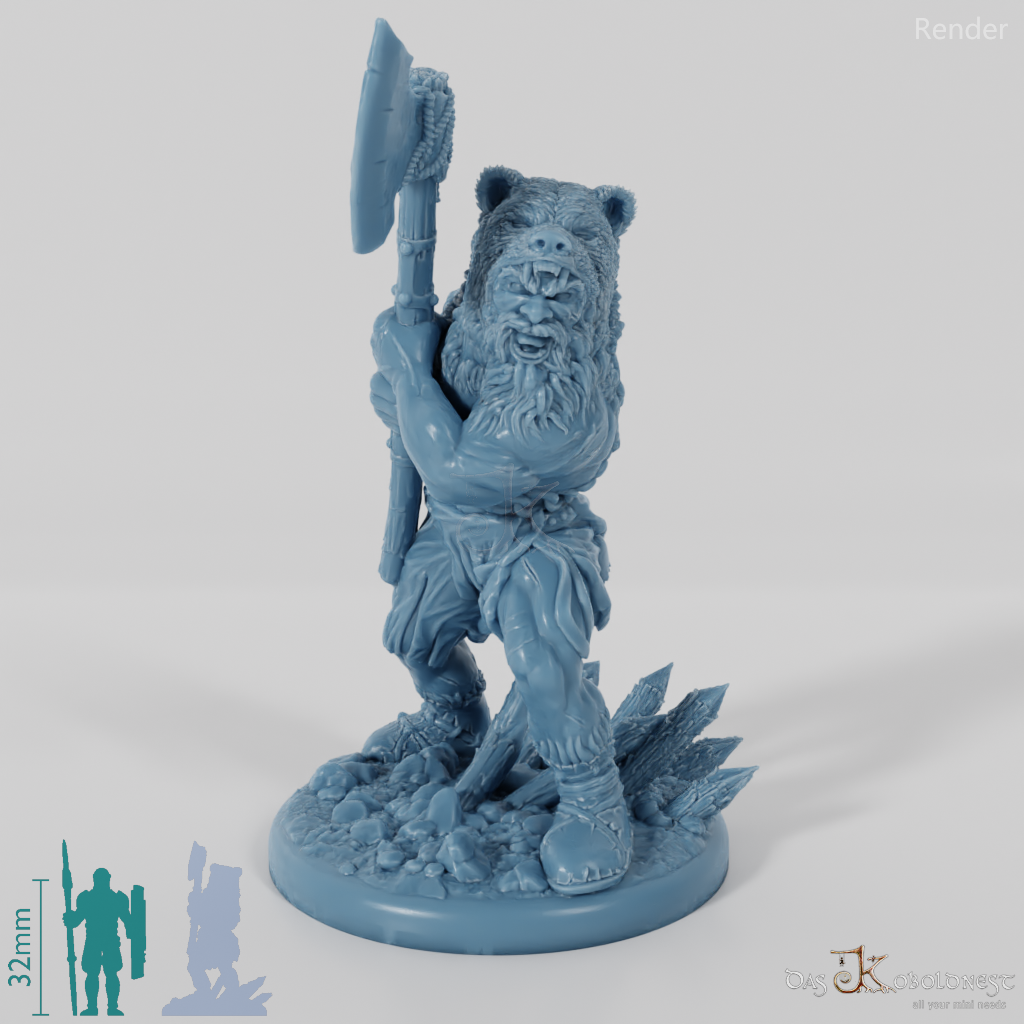 Nordischer Berserker des Bärentotems (Axt)