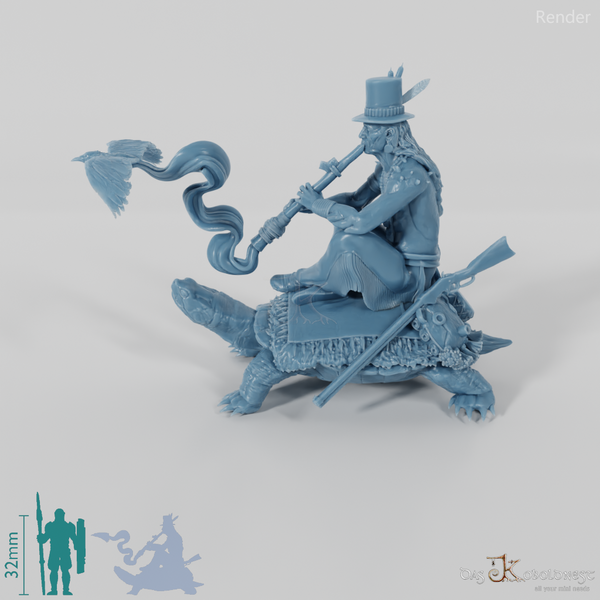 Alakoyu Great Turtle, Schamane